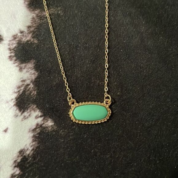 Kera mint Goldtone Necklace and Earring Set - Picture 1 of 3